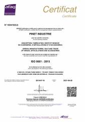 TVO s.r.o. - certifikát PINET ISO 9001