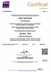 TVO s.r.o. - certifikát PINET ISO 9001